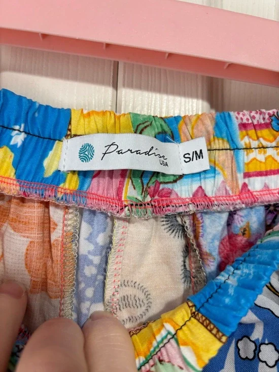 Patchwork Multicolor Boho Joggers - Picture 8 of 8